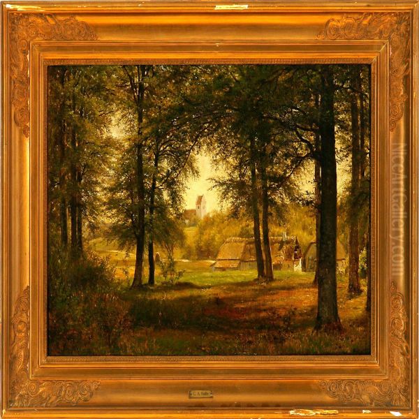 A View Through The Foresttowards Vedbygaard, Denmark - view 1