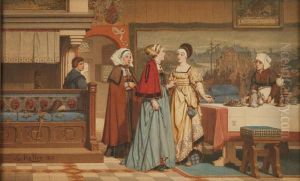 Royal Court Scene by Wilhelm Koller