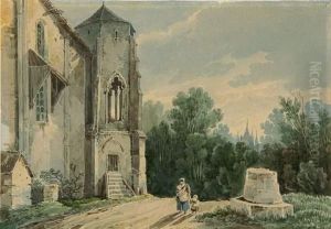 2 Bll.: Ruine - Sudliche Kustenlandschaft. by Karl K. Kollmann
