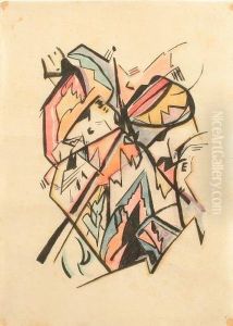 Abstrakte Komposition by Joseph Kolschbach