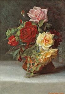 Bouquet Of Roses by Irma Komlosy