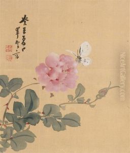 Schmetterling Und Rose by Suiun Komuro