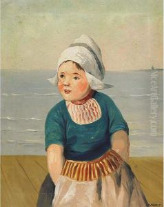 Little Girl On The Beach by Anders Kongsrud