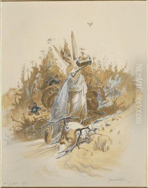 A Tree Gnome With A Caged Bird - view 1