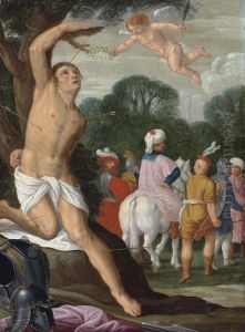 The Martyrdom Of Saint Sebastian by Johann Konig