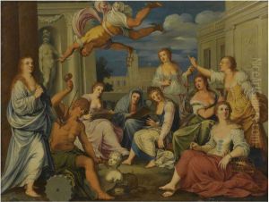 Painting And Sculpture Among The Seven Liberal Arts by Johann Konig