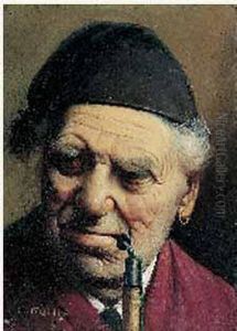 Portrait D'homme A La Pipe by Johann Heinrich Konig