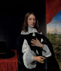 Portrait Of Professor Franciscus Van Schooten by Philips Koninck