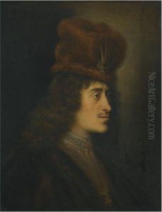 A Tronie Of A Man In A Red Hat A Tronie Of A Man In A Red Hat