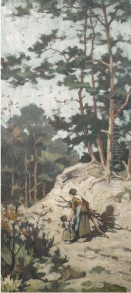 Gathering Wood In The Forest - view 1