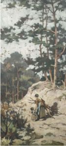 Gathering Wood In The Forest thumbnail
