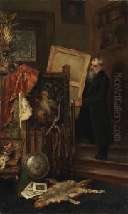 Beim Kunsthandler by Rudolf Konopa