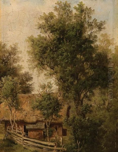 Summer Landscape With Barn - view 1