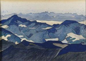 View Of Jelar-la by Nikolai Konstantinovich Rerikh