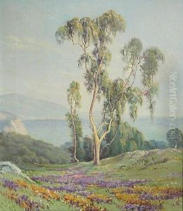 Lone Purple Eucalyptus by Louise Charlotte Koogh Holtum