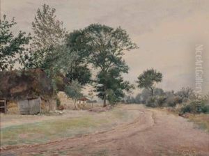 Landschaft Mit Gehoft by Franz Kopallik
