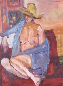 Female Nude Study by Harold Kopel