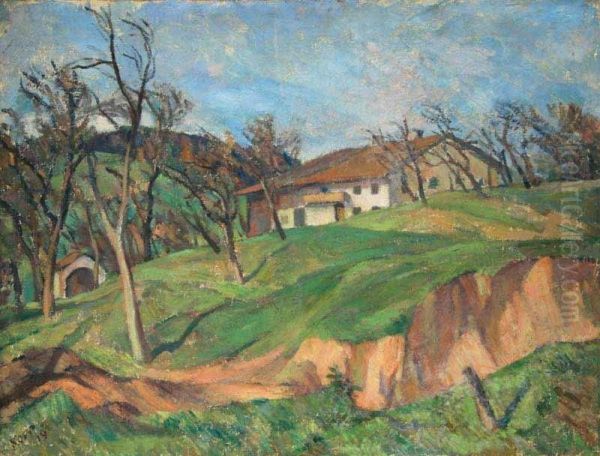 A Springlandscape With A Settlement - view 1