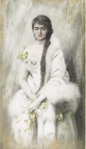 Elegant In White by Joszi Arpad, Jan Koppay