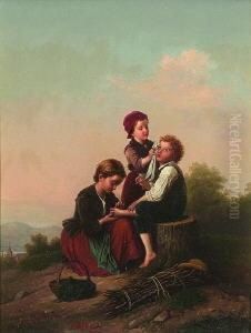 Dornauszieherin. by Theodor Hermann Wil. Koppen