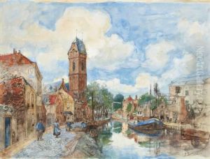 Gezicht Op Oudewater by Cornelis Koppenol