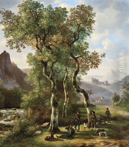 Chasseurs Au Repos - view 1