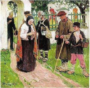 Leaving The Church by Alexei Michailovich Korine