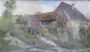 Alte Muhle Am Bach by Julius Kornbeck