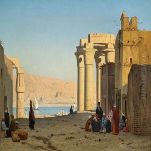 Tempelruiner I Luxor (theben)