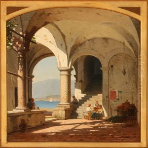 Street Life At Lago Maggiore, Italy by Peter Kornbeck