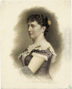 Bildnis Der Opernsangerin Rosa Sucher by Albert Friedrich Korneck