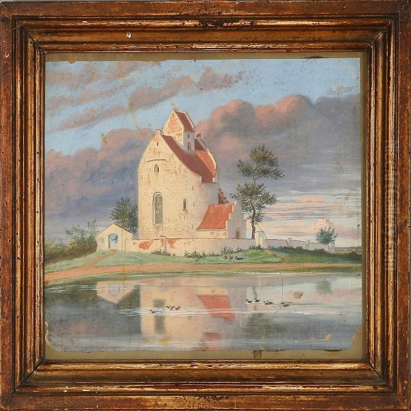 Summer Day At Bjernede Church, Denmark - view 1