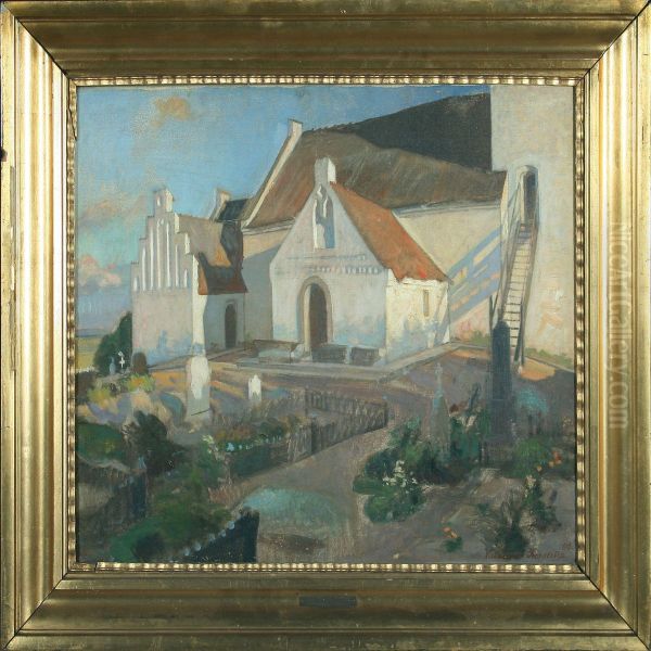 Church In Sunset, Sejro - view 1