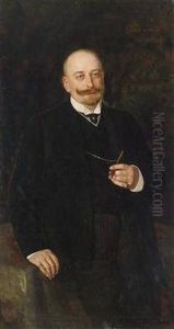 Portrait Of Agentleman by Nikolai Kornilovich Bodarevsky