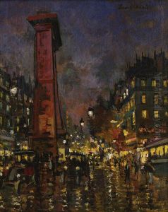 La Porte Saint Denis by Konstantin Alexeievitch Korovin