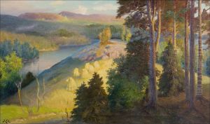 Maisemayli Jarven. by Johan Kortman