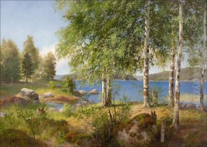 Rantakoivuja. by Johan Kortman