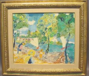 Sailboats In The Park by Henry Somers Kortright
