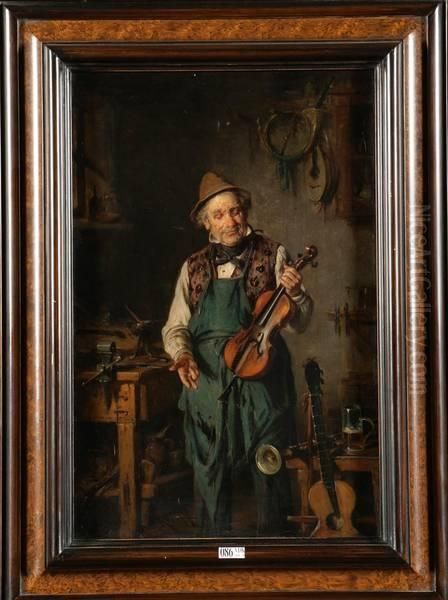 Le Luthier Dans Son Atelier - view 1