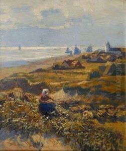 Blick Auf Die Kuste Von Sylt by Frans Korwan