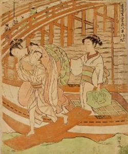 "azuma No Sato Eiga Hakkei" by Koryusai