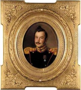 Portrait Of An Officer by Alexei Ivanovich Korzukhin