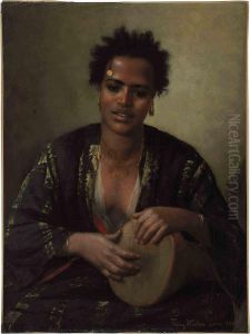 A Nubian Beauty by Franz Xavier Kosler