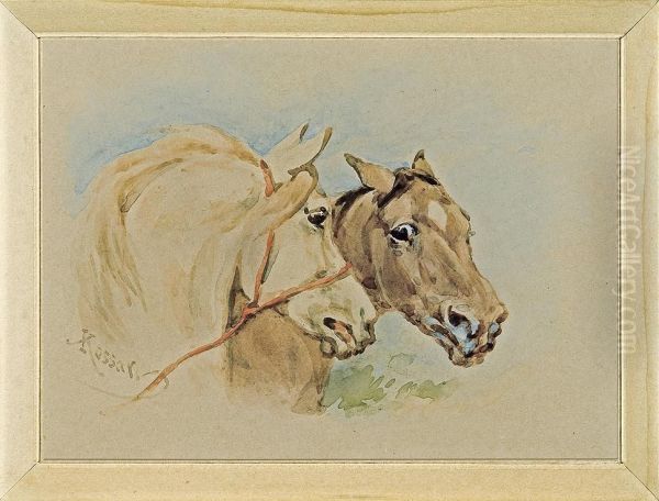 Heads Of Two Horses - view 1