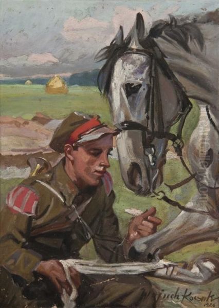 Wrapping His Horse - view 1