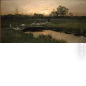 Heading Home In The Evening by Frederick William Kost
