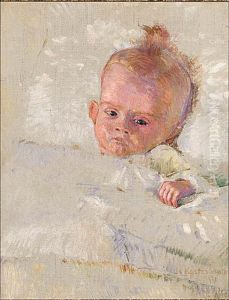 A Portrait Of A Baby by Jo Koster Van Hattum
