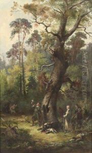 La Chasse A L'ours by Franciszek Kostrzewski