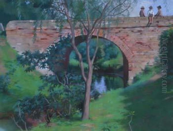 Figures On A Bridge - view 1