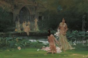 Bathers by Vasili Aleksandrovich Kotarbinskii